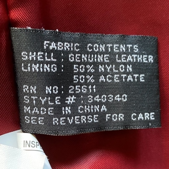 Jones New York Women's Vibrant Red Leather Jacket Size Medium - Picture 4 of 13